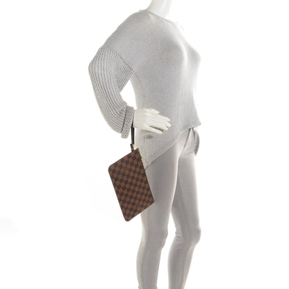 Louis Vuitton Damier Ebene Neverfull MM GM Pochette 2 of 8
