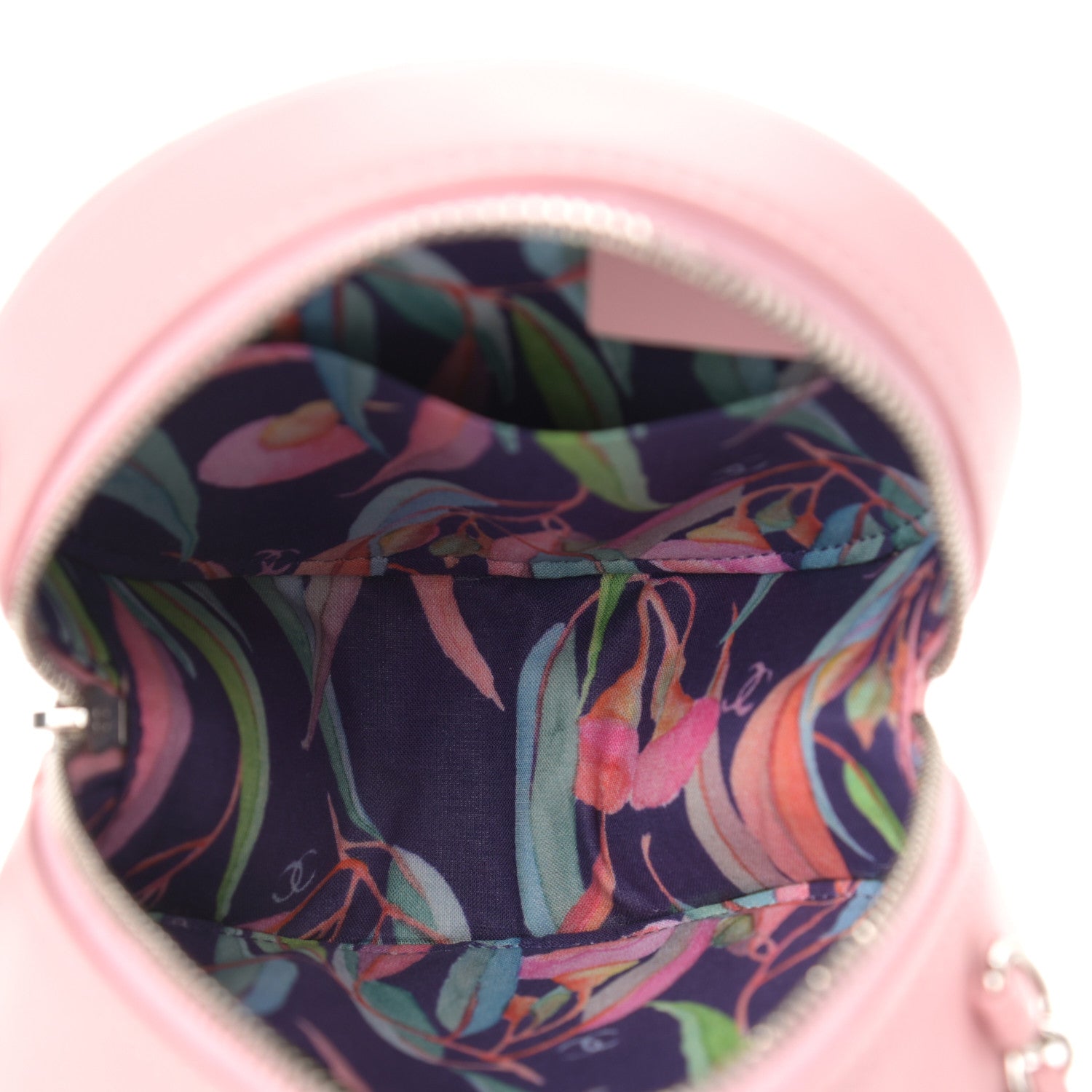 Chanel Lambskin Stitch Round Clutch With Chain Pink 5 of 10