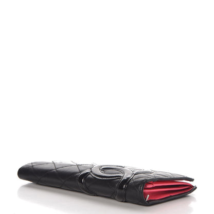 Chanel Calfskin Quilted Cambon Yen Wallet Black 4 of 9