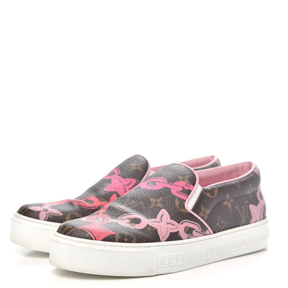 Louis Vuitton Monogram Bay Slip On Harbor Sneakers 38 Rose Ballerine Poppy 3 of 9