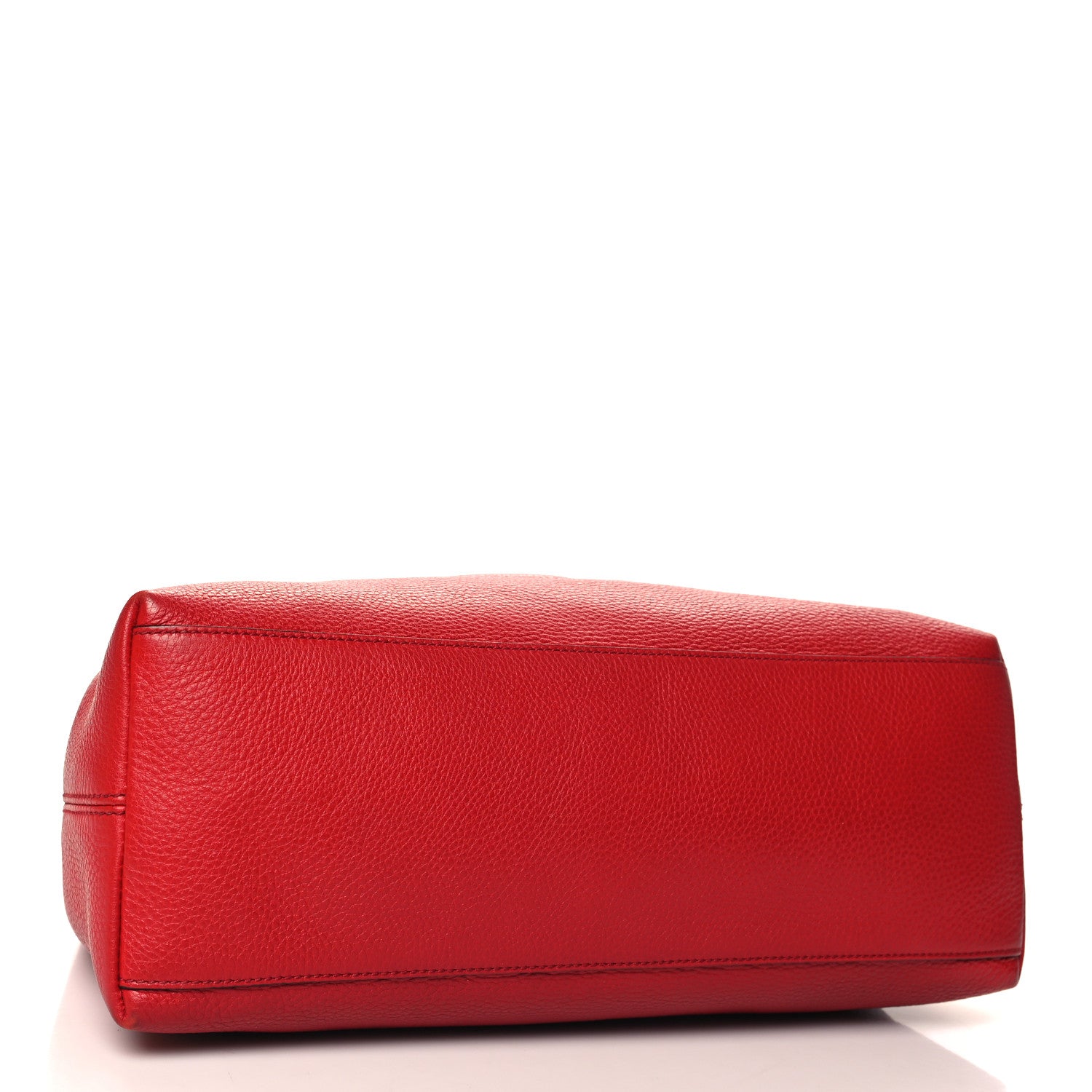 Gucci Pebbled Calfskin Medium Soho Chain Shoulder Bag Tabasco Red 4 of 12