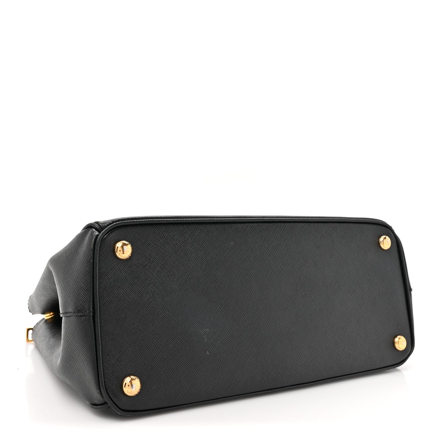 Saffiano Small Galleria Double Zip Tote Black