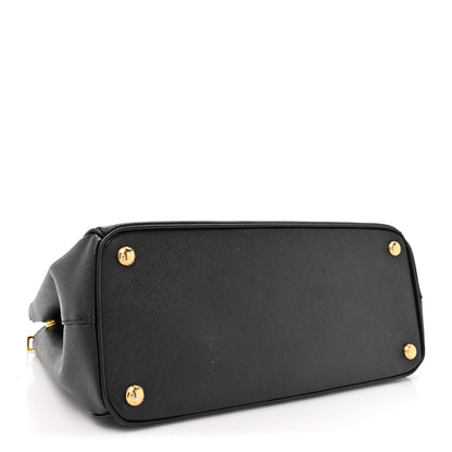 Prada Saffiano Small Galleria Double Zip Tote Black 4 of 17