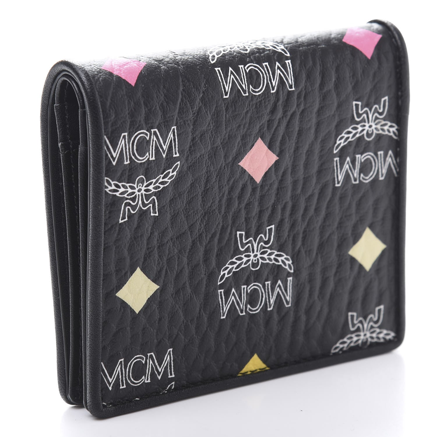 MCM Skyoptic Visetos ID Wallet Spectrum Diamond Black 3 of 8