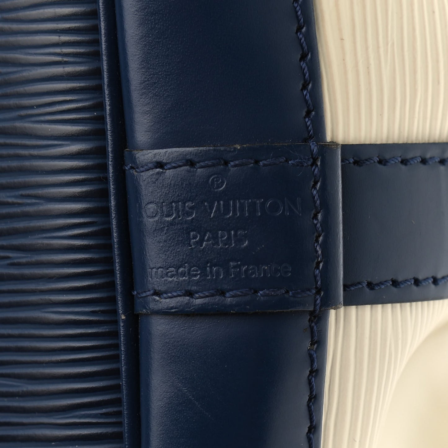 Epi Petit Bi-Color Noe Ivory Indigo