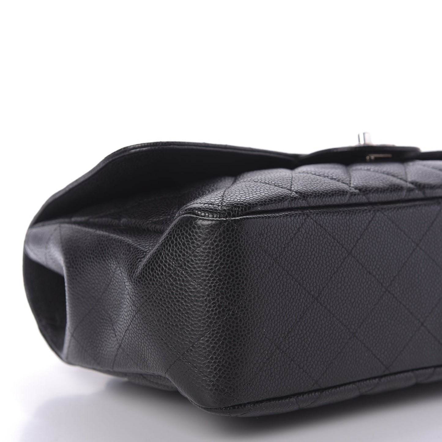 Caviar Quilted Jumbo Single Flap Black