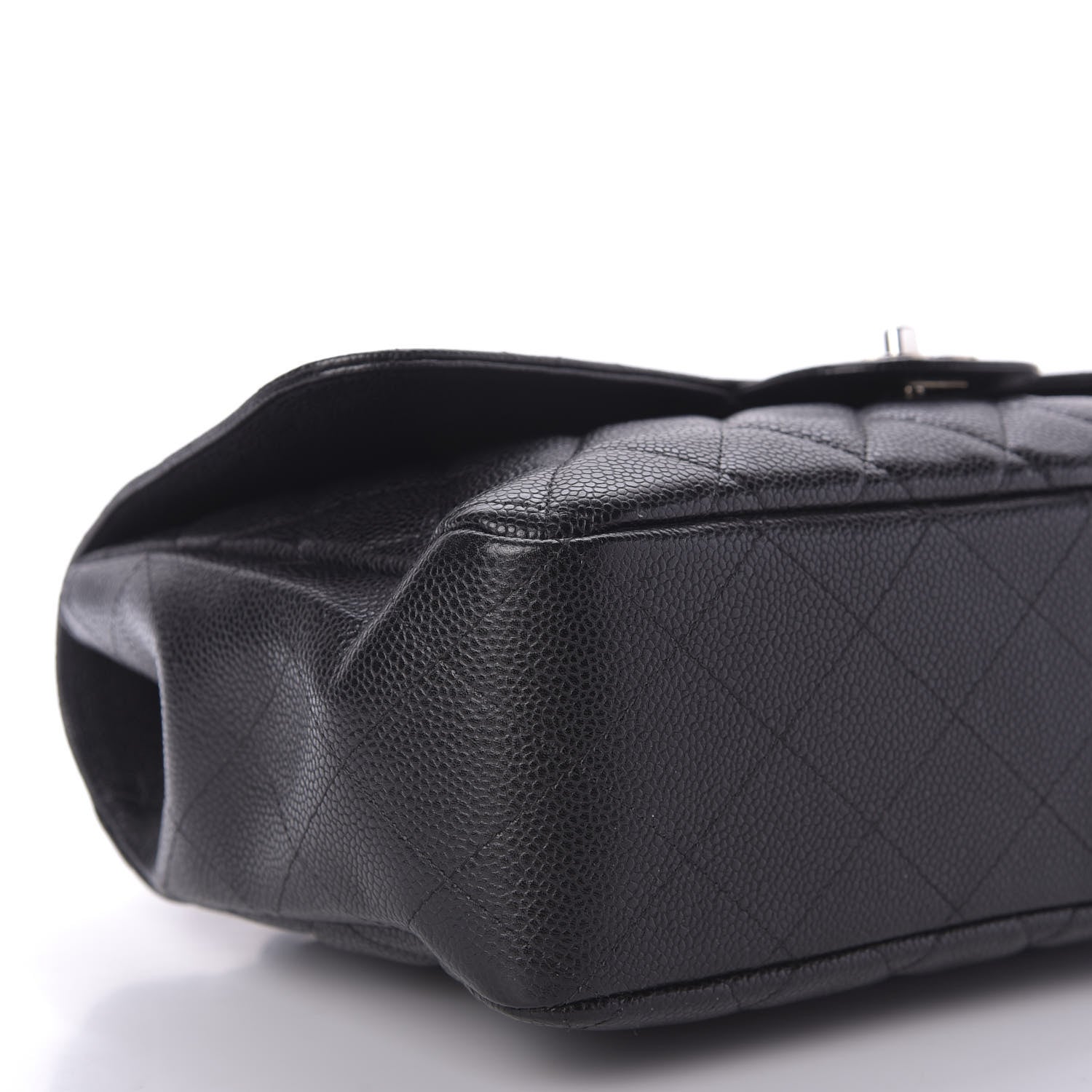Chanel Caviar Quilted Jumbo Single Flap Black 6 of 10