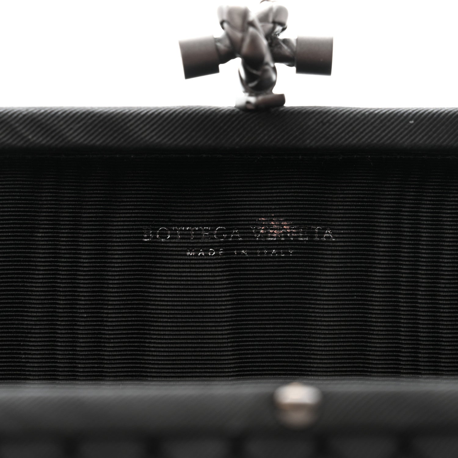 Bottega Veneta Silk Faille Intrecciato Knot Clutch Black 6 of 6