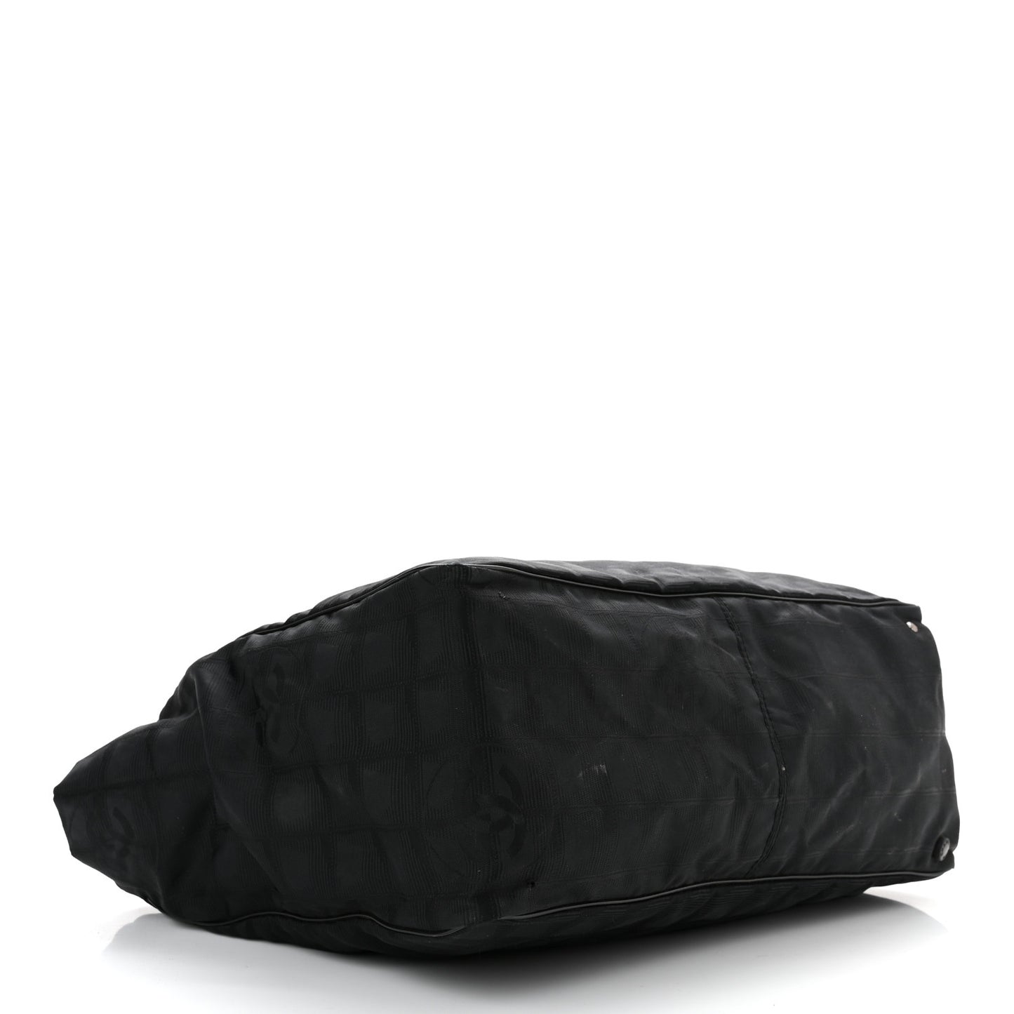 Nylon Large Travel Tote Black