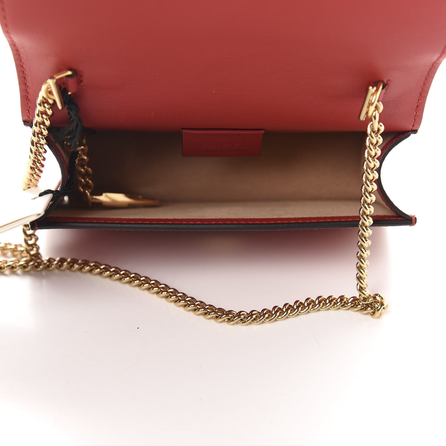 Calfskin Super Mini Sylvie Chain Shoulder Bag Hibiscus Red