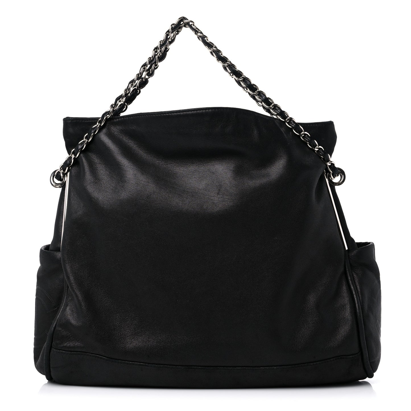 Lambskin Large Ultimate Soft Tote Black