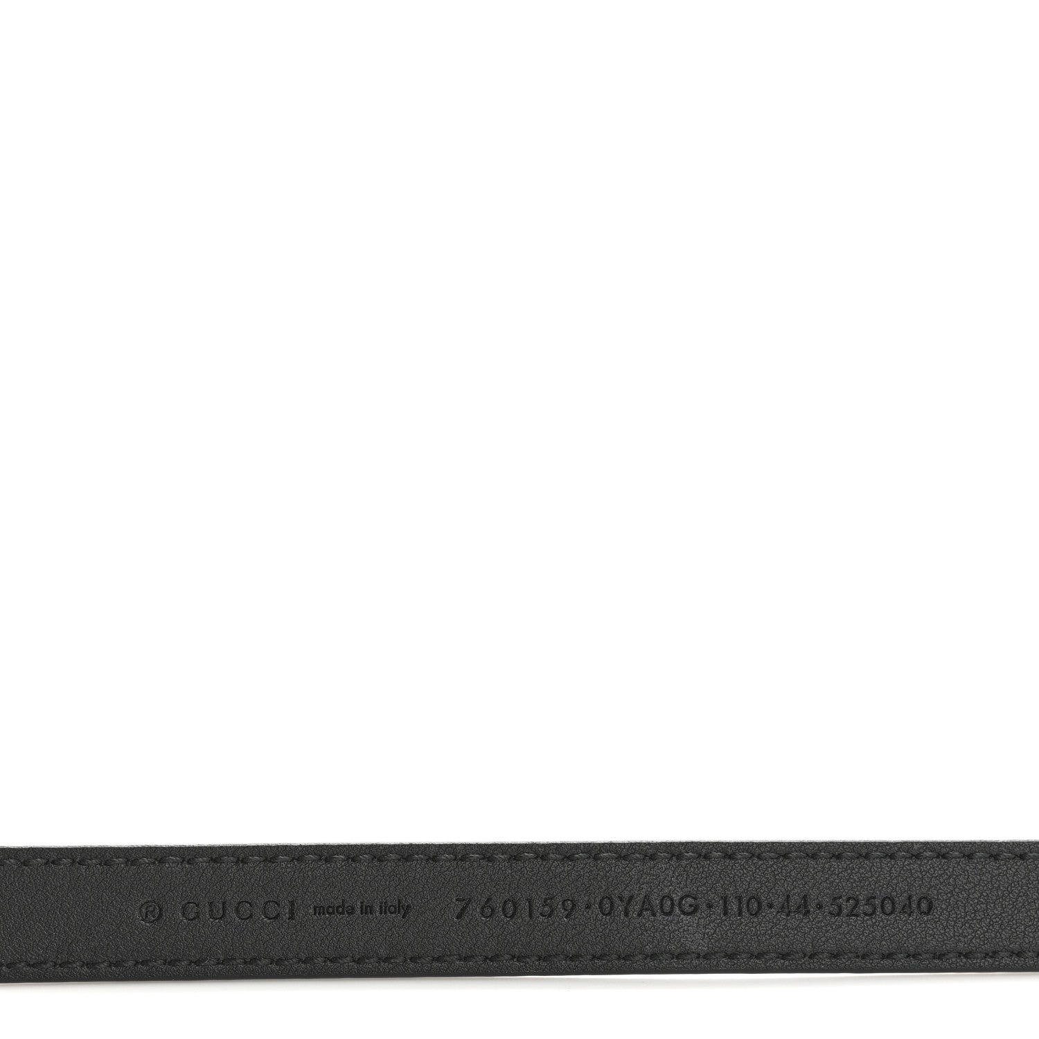 Gucci Calfskin Round Interlocking G 20mm Belt 110 44 Black 5 of 5