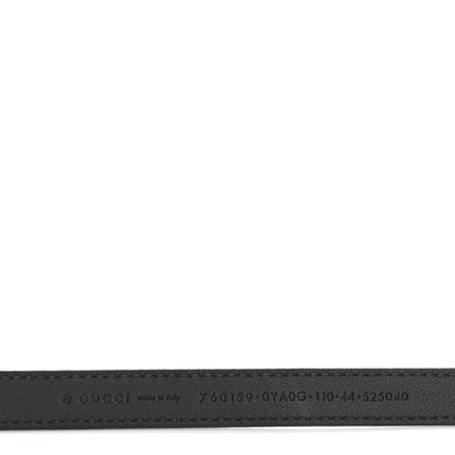 Gucci Calfskin Round Interlocking G 20mm Belt 110 44 Black 5 of 5