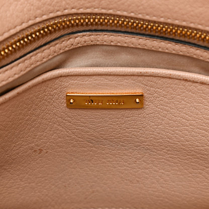 Miu Miu Goatskin Madras Top Handle Tote Cammeo 9 of 17