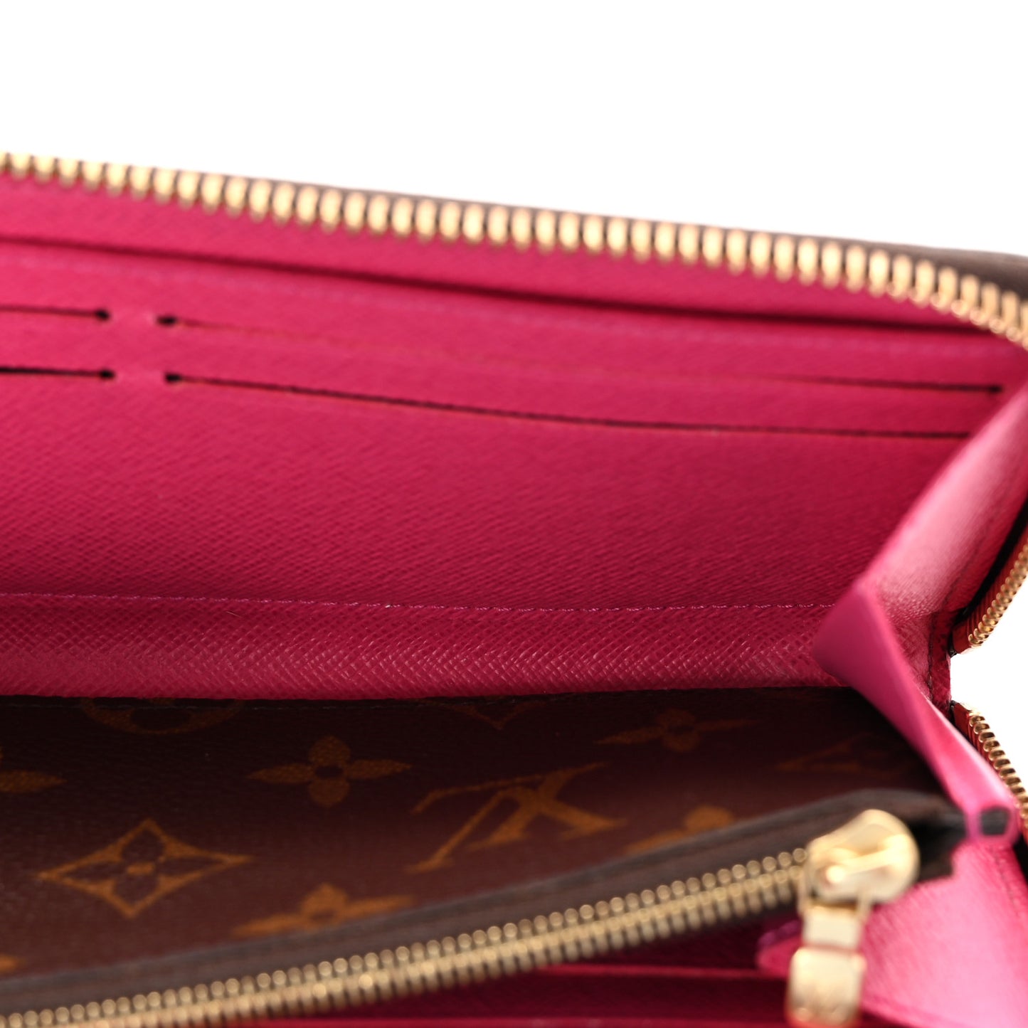 Monogram Clemence Wallet Hot Pink