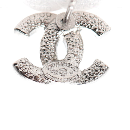Chanel Crystal CC Earrings Silver 3 of 4
