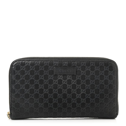 Gucci Microguccissima Zip Around Wallet Black 1 of 14