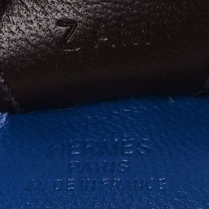 Hermes Milo Lambskin Grigri Rodeo Horse Bag Charm PM Bleu France Cornaline Rouge Sellier 3 of 4