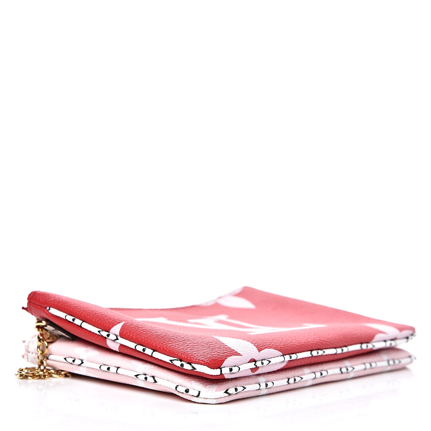 Monogram Giant Double Zip Pochette Rouge