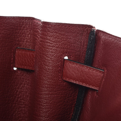 Hermes Taurillon Clemence Birkin 35 Rouge H 36 of 41