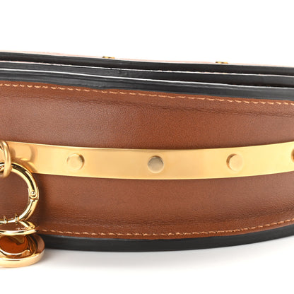 Chloe Calfskin Small Nile Bracelet Minaudiere Bag Caramel 9 of 10