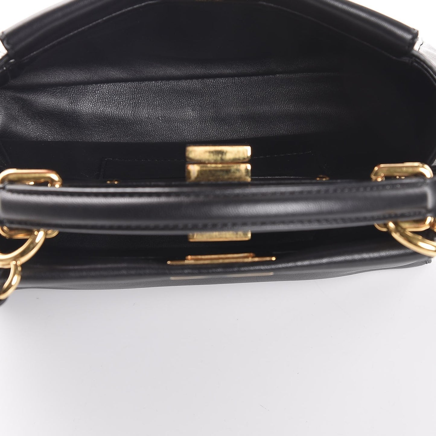 Nappa Mini Peekaboo Iconic Satchel Black