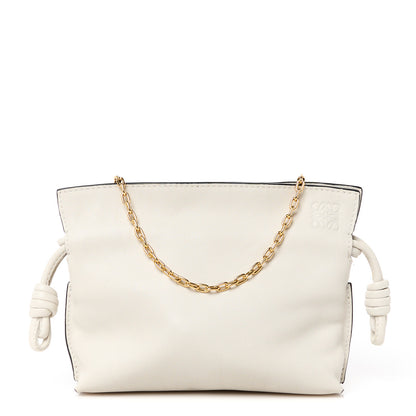 Loewe Calfskin Nano Flamenco Knot Clutch Soft White 1 of 11