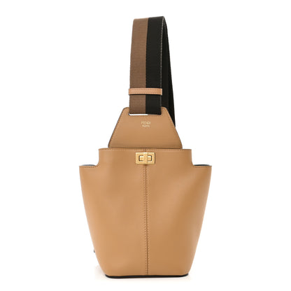 Fendi Vitello Grace Matte Mini Guitar Bag Miele Scuro 1 of 11