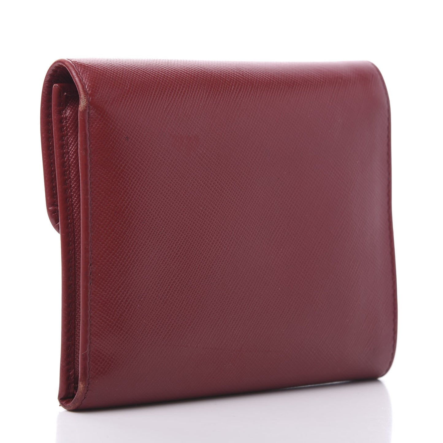 Saffiano Metal Flap Wallet Fuoco
