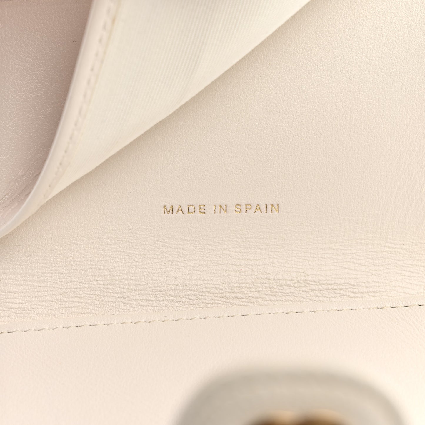 Caviar Quilted Compact Flap Wallet White
