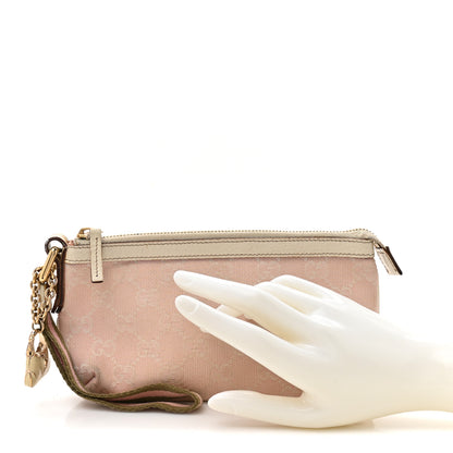Gucci Monogram Jolicoeur Wristlet Pink 2 of 15