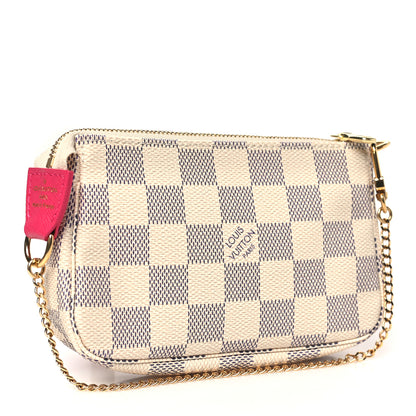 Louis Vuitton Damier Azur 2017 Christmas Animation Mini Pochette Accessories 3 of 9