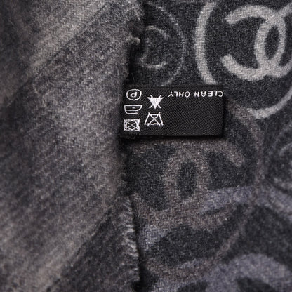 Chanel Cashmere CC Scarf Grey 5 of 6