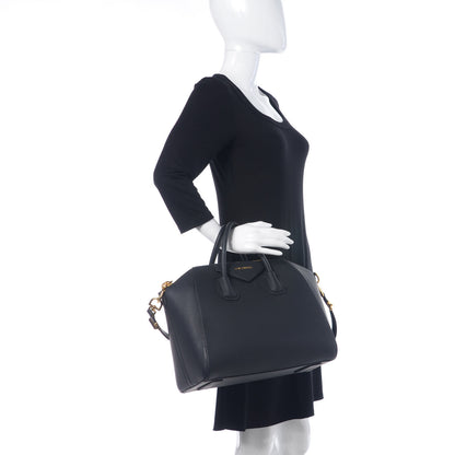 Givenchy Rubber Effect Calfskin Medium Antigona Black 3 of 22