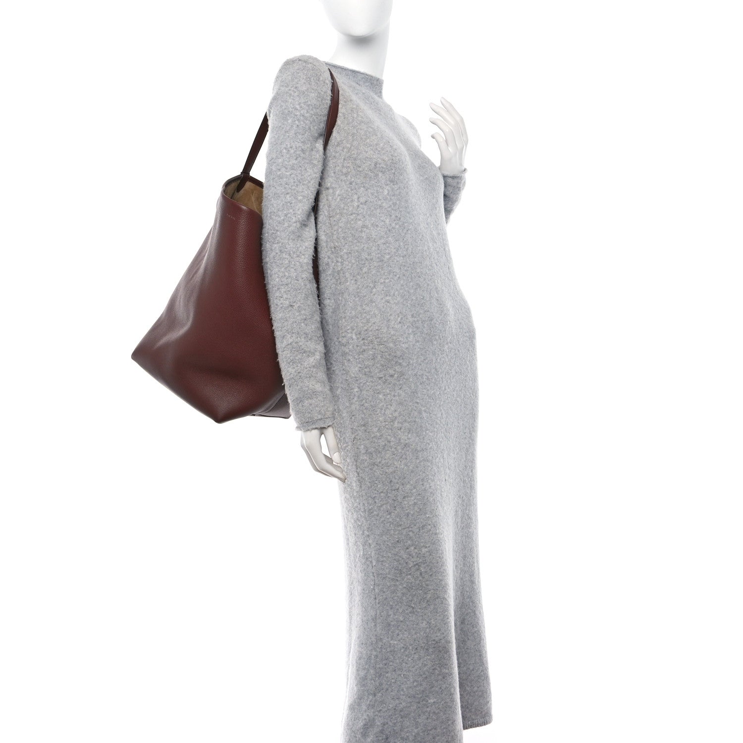 The Row Calfskin Large N/S Park Tote Burnt Wood 2 of 15