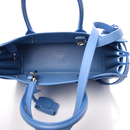 Saint Laurent Grained Calfskin Baby Sac De Jour Blue Clair 6 of 13