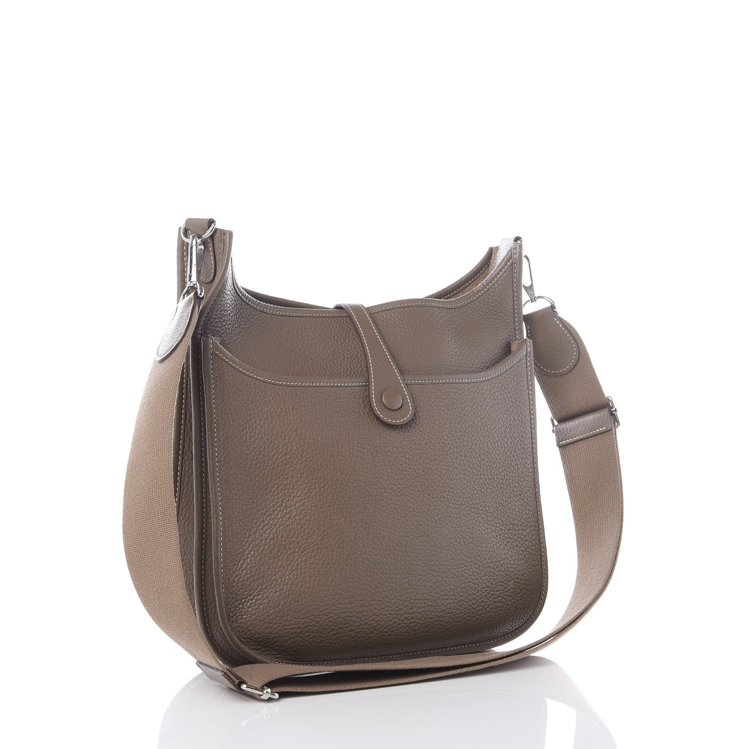 Hermes Taurillon Clemence Evelyne III PM Etoupe 2 of 8