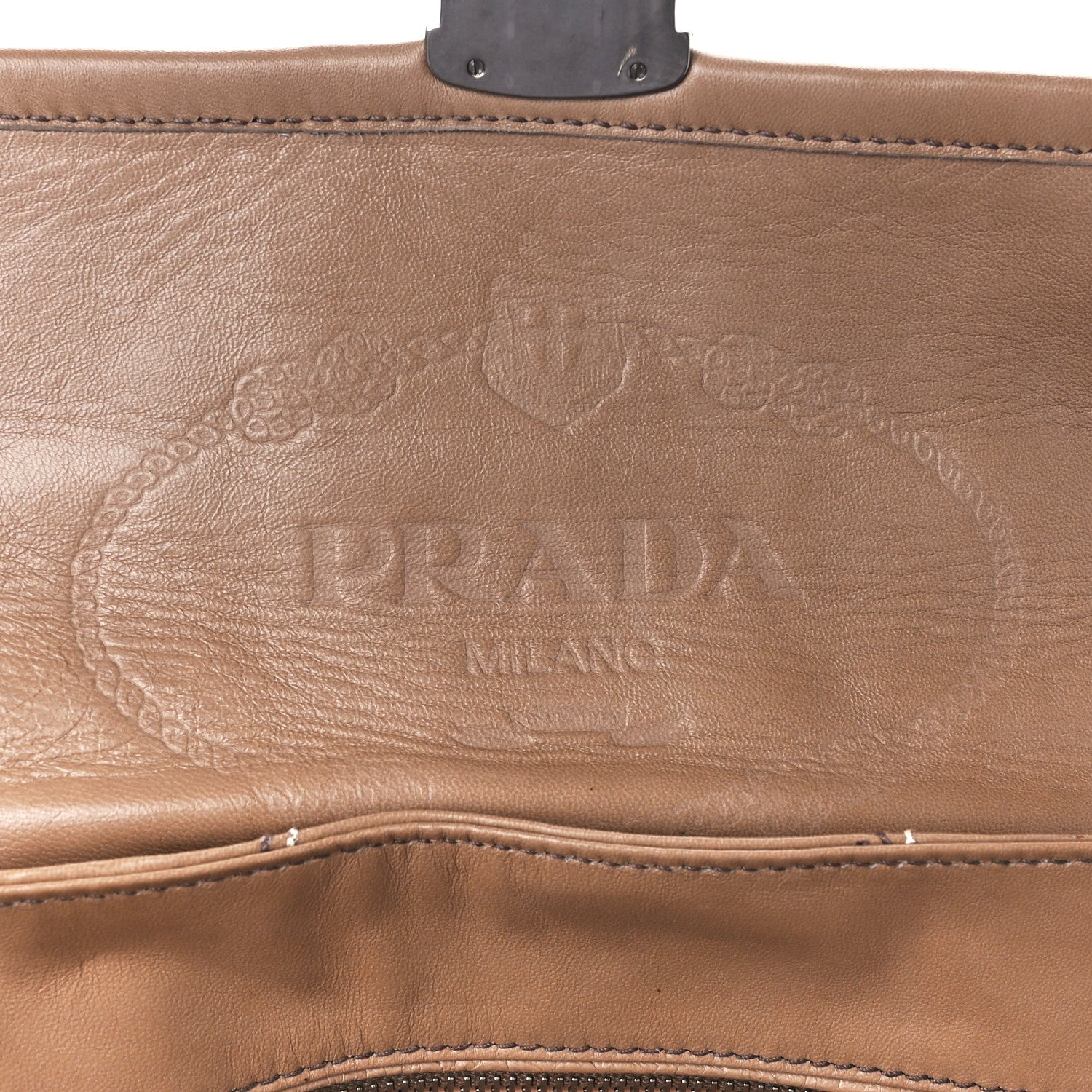 Prada Nappa Antique Stitched Flap Cammeo 6 of 14