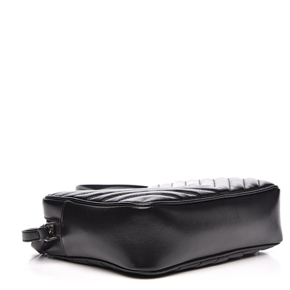 Saint Laurent Calfskin Matelasse Monogram Lou Camera Bag Black 4 of 14