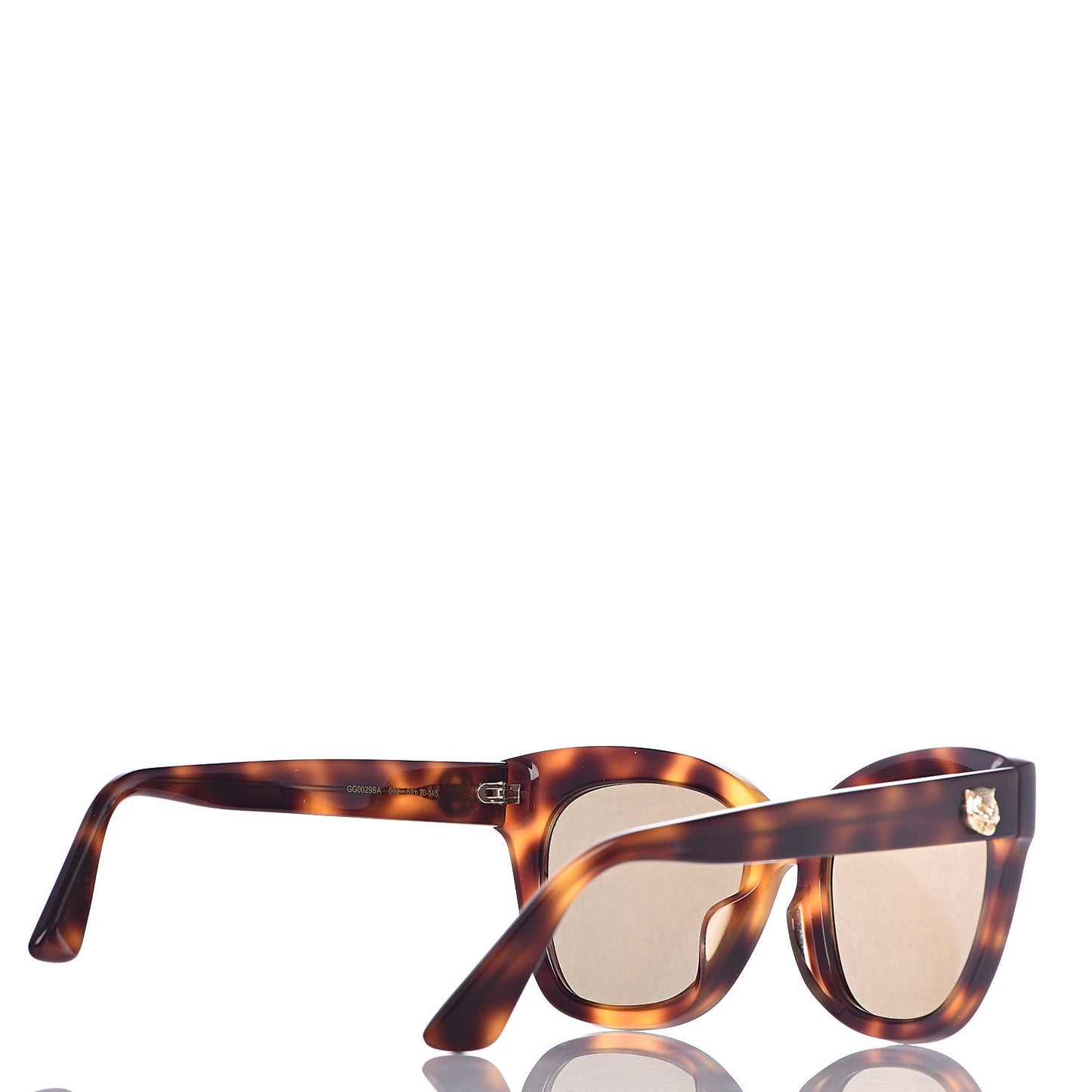 Acetate Square Frame Sunglasses GG0029SA Tortoise