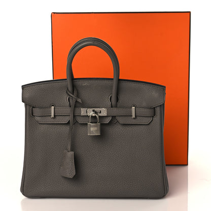 Hermes Togo Birkin 25 Etain 12 of 12