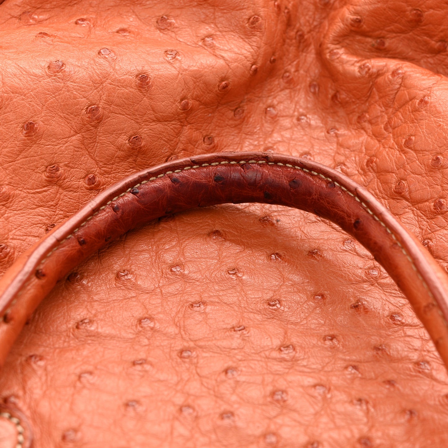 Ostrich  Tote Cognac