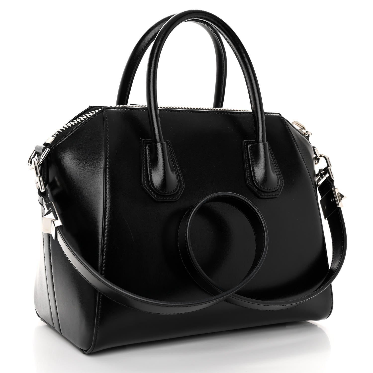 Givenchy Shiny Lord Calfskin Small Antigona Black 3 of 9