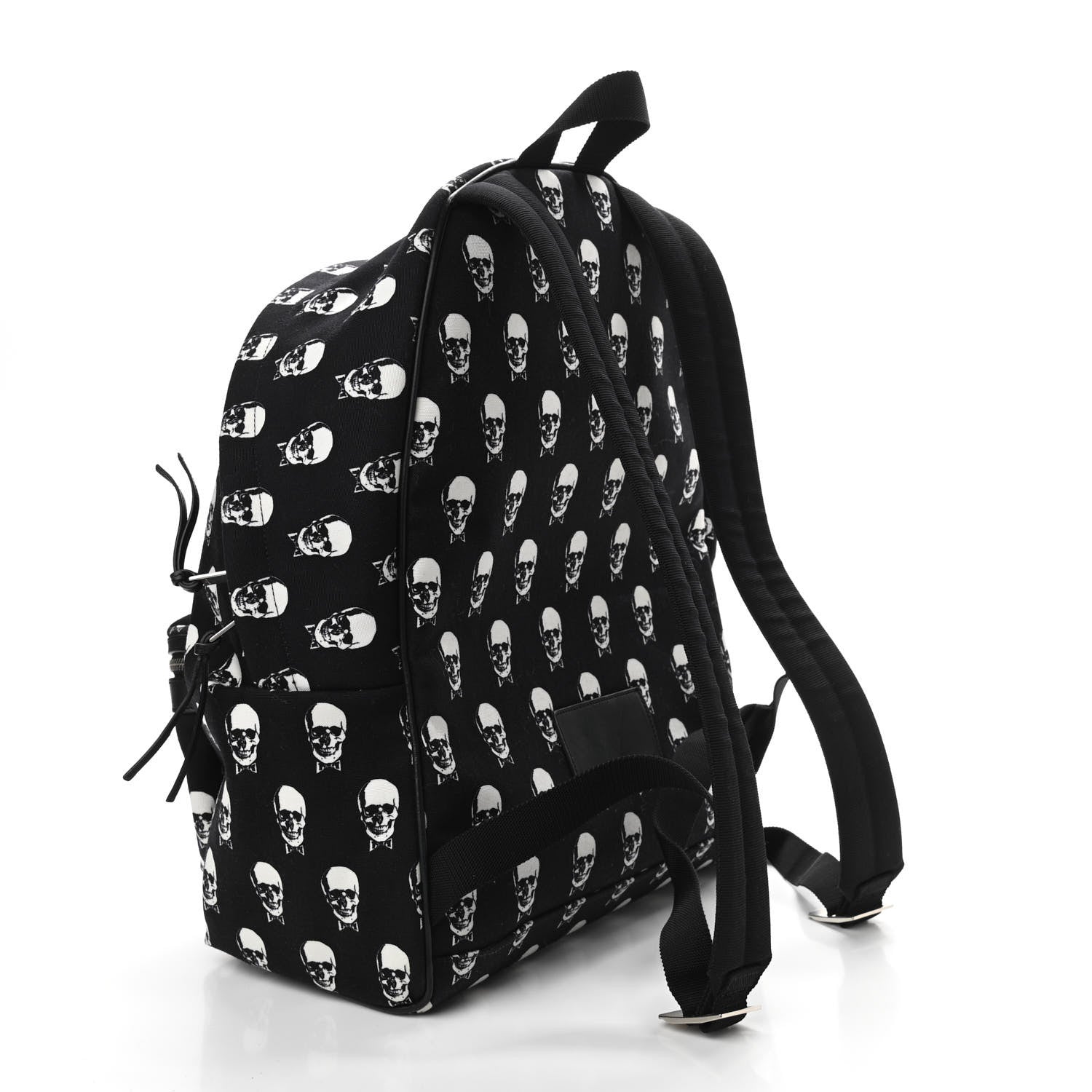 Saint Laurent Canvas Skull Print City Backpack Black 3 of 10