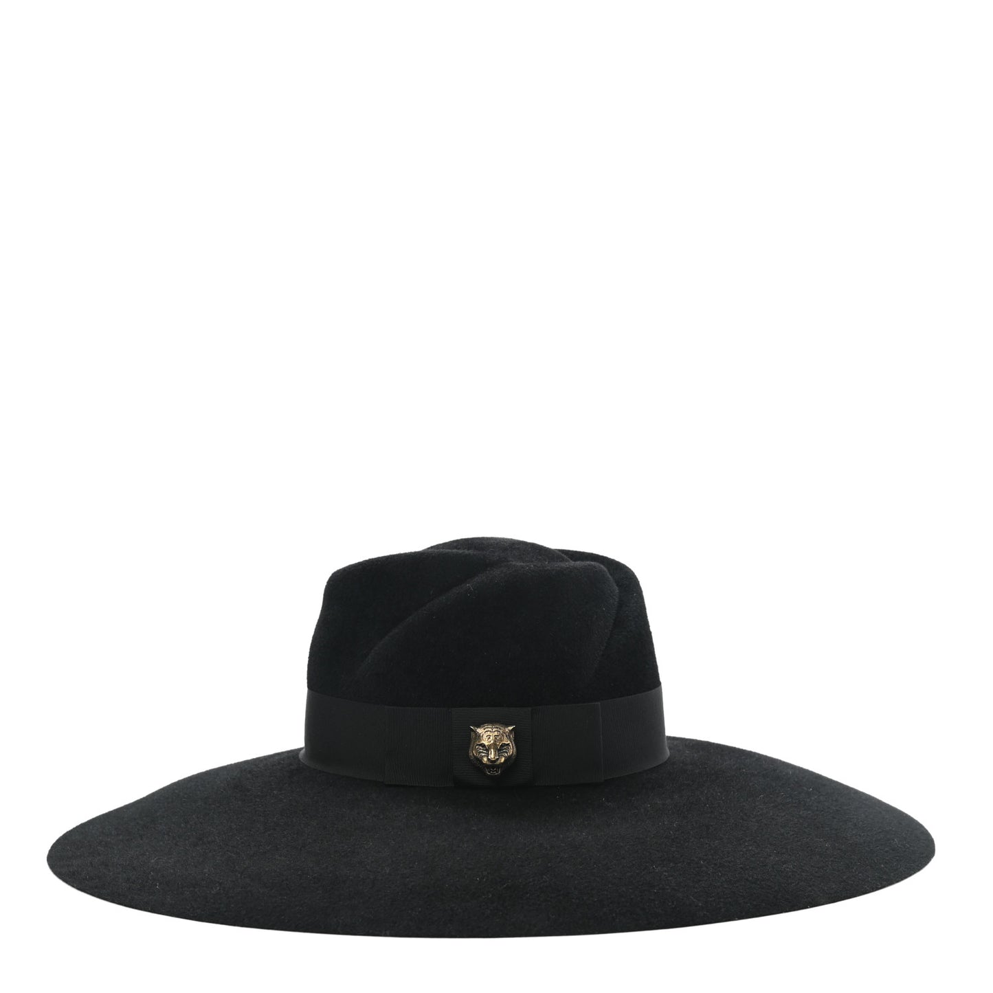 Felt Wide Brim Hat S Black