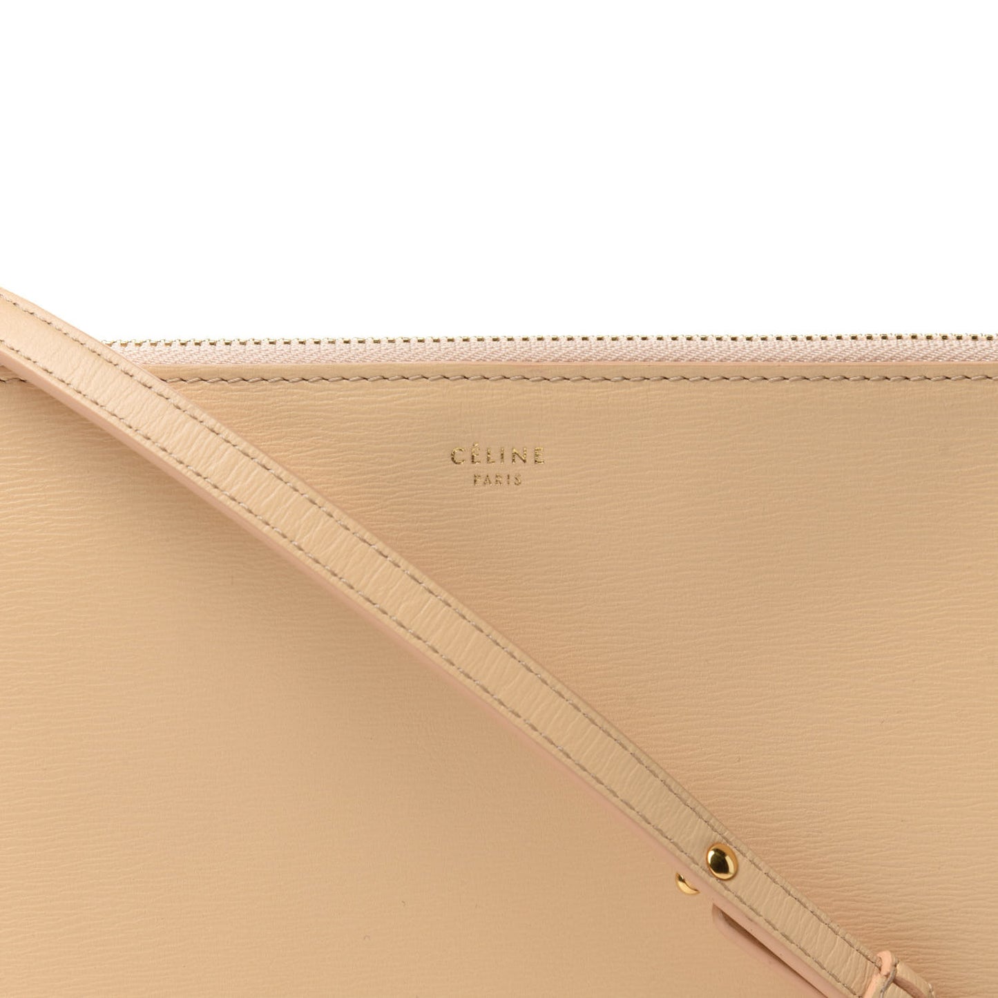 Lambskin Large Trio Crossbody Bag Beige