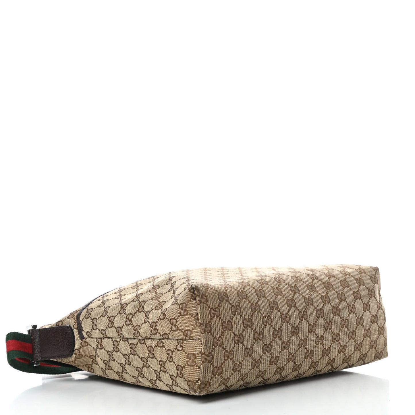 Monogram Web Medium Flat Messenger Bag Brown