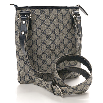 Gucci GG Plus Monogram Signature Web Loop Messenger Blue 3 of 10