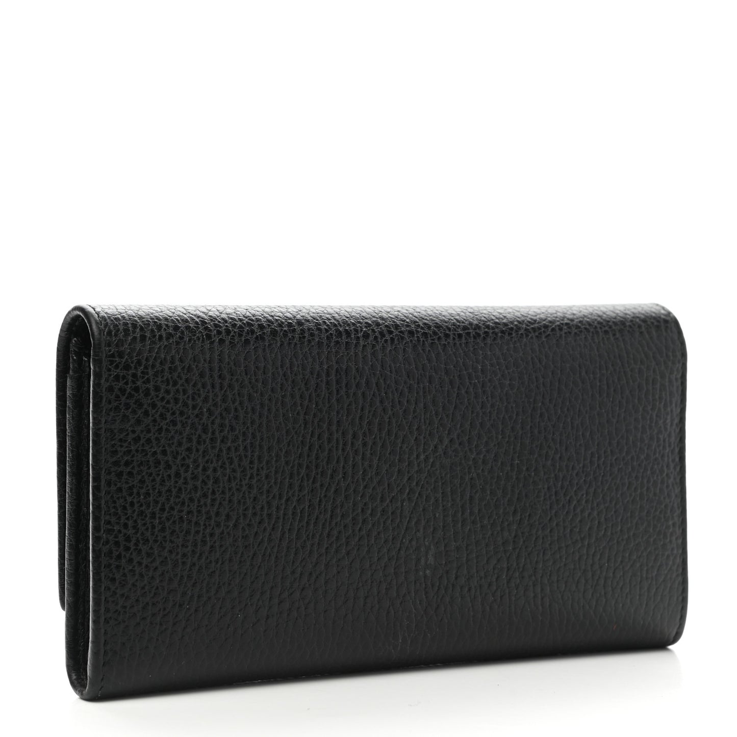 Calfskin Garden Continental Wallet Black