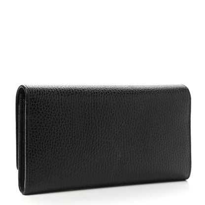 Gucci Calfskin Garden Continental Wallet Black 3 of 9